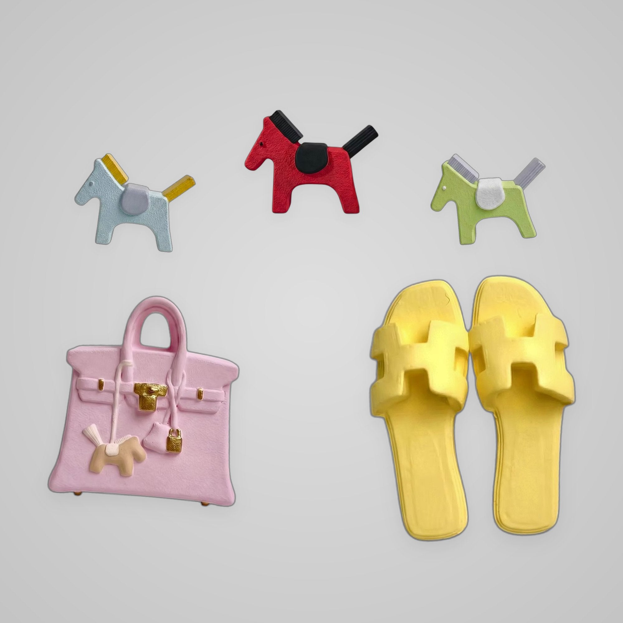 Charmies Bundle – mix any bag, slipper, and horse